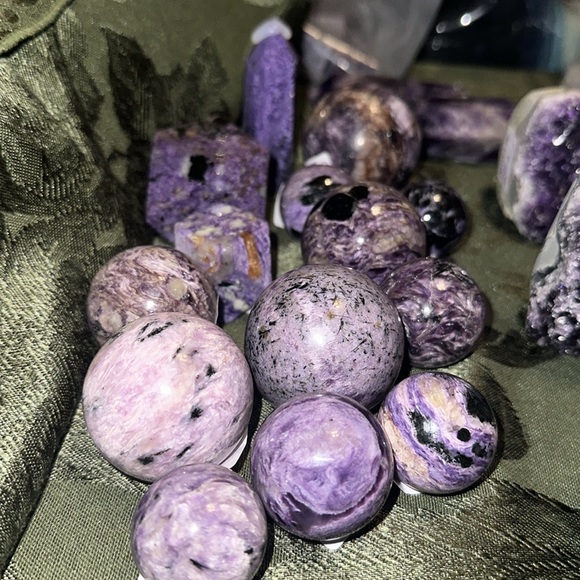 Unlisted Charoite Spheres,Shapes,Towers - Price will vary based on weight. 🌹🌹 - Picture 1 of 7